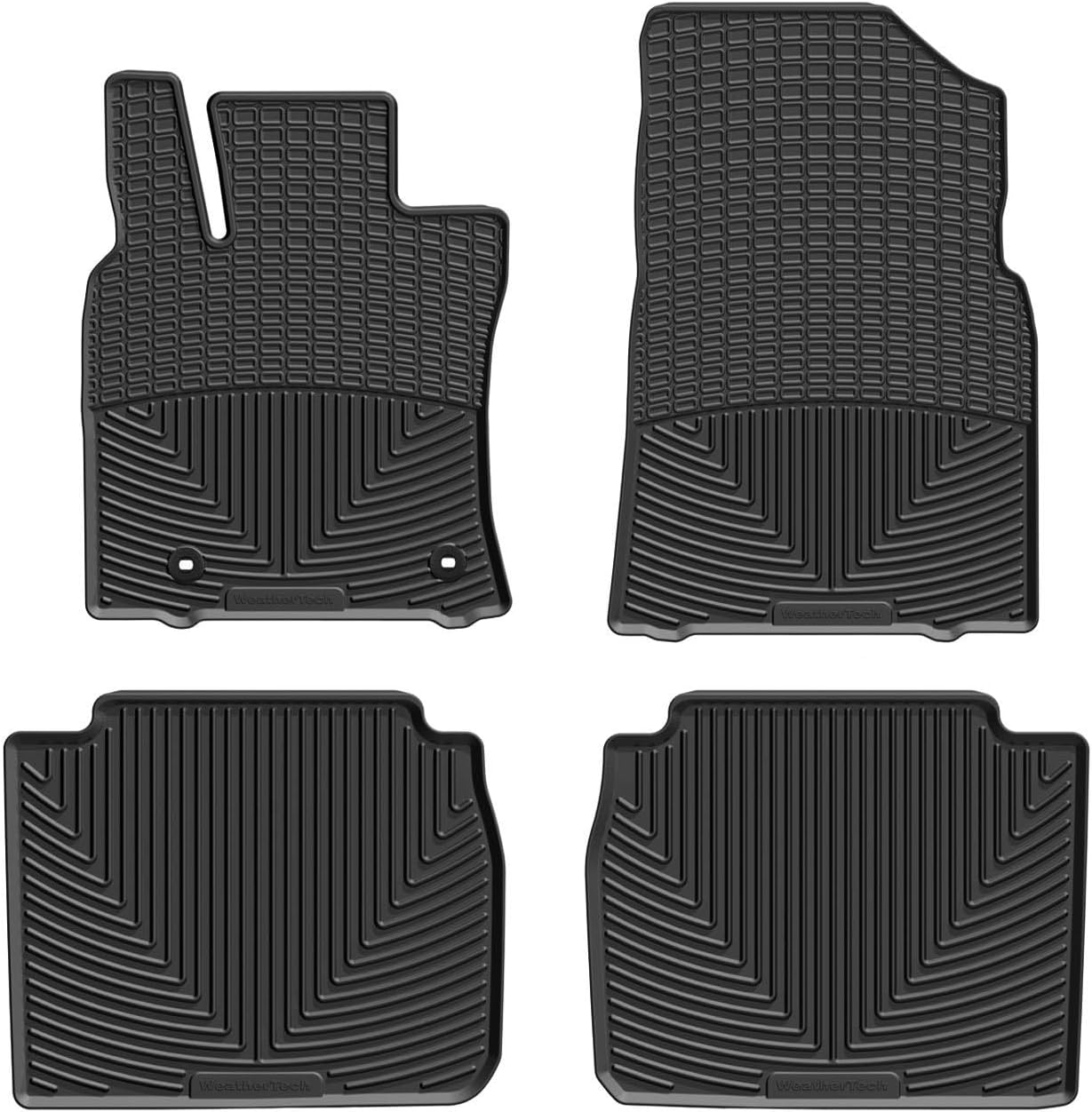 WeatherTech All-Weather Floor Mats for Toyota Avalon 1st & 2nd Row (W533-W534), Black