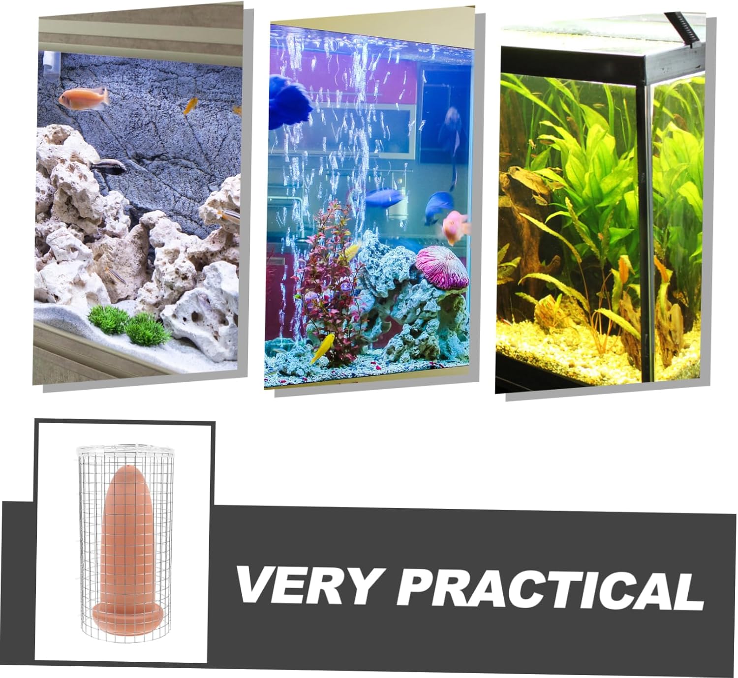 Balacoo Discus Fish Breeding Cone Cave- Fish Tank Reproduction Ornament- Spawning Slates for Aquarium Landscape Fish Tank