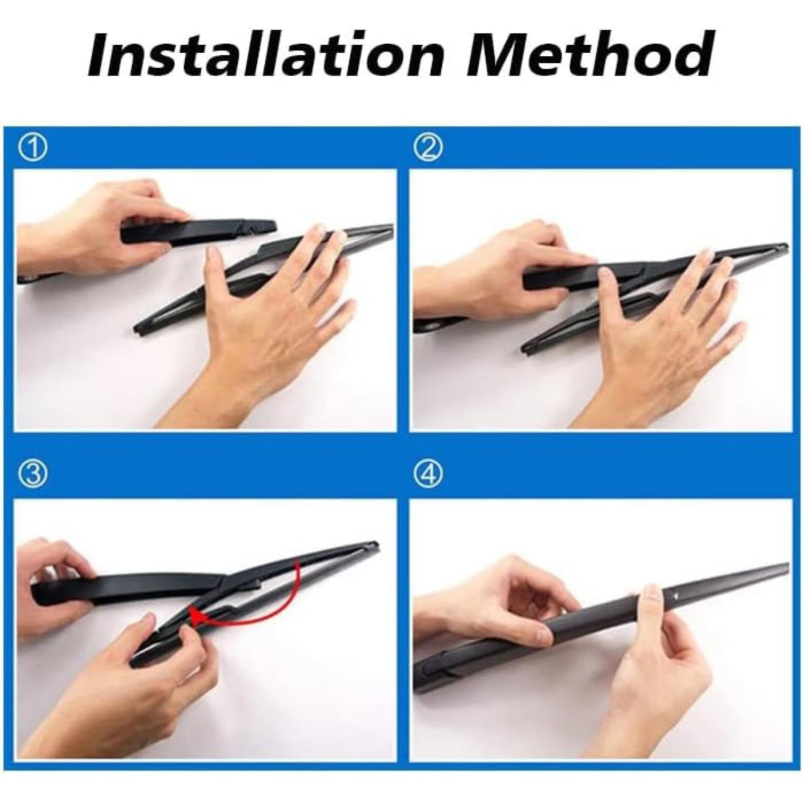 Kit Braccio tergicristallo Posteriore per Volvo V40 2013 2014 2015 2016 2017 2018 2019, Tergicristalli Parabrezza