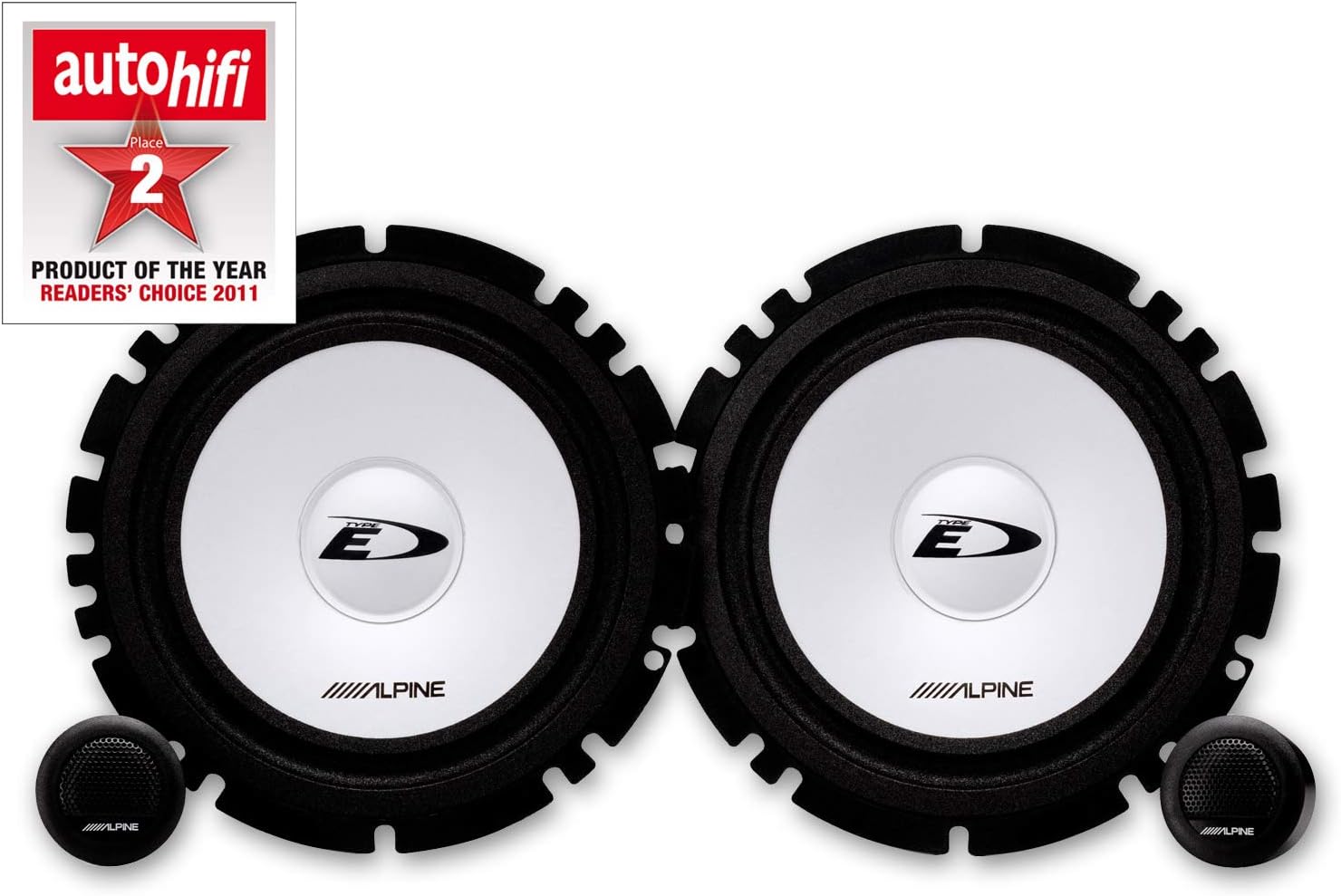 Alpine TypeE Series SXE1750S Car Audio 6.5Inch Component 2Way