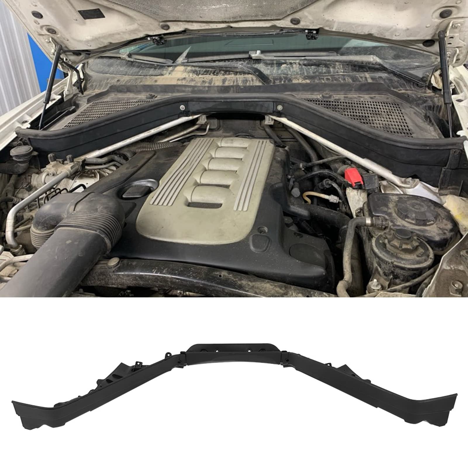 Juego de 3 Paneles de Partición del Compartimento Superior del Motor, Aptos para X5 X6 E70N E70 E71 E72, Evitan la Radiación del Ruido del Motor, Instalación Conveniente