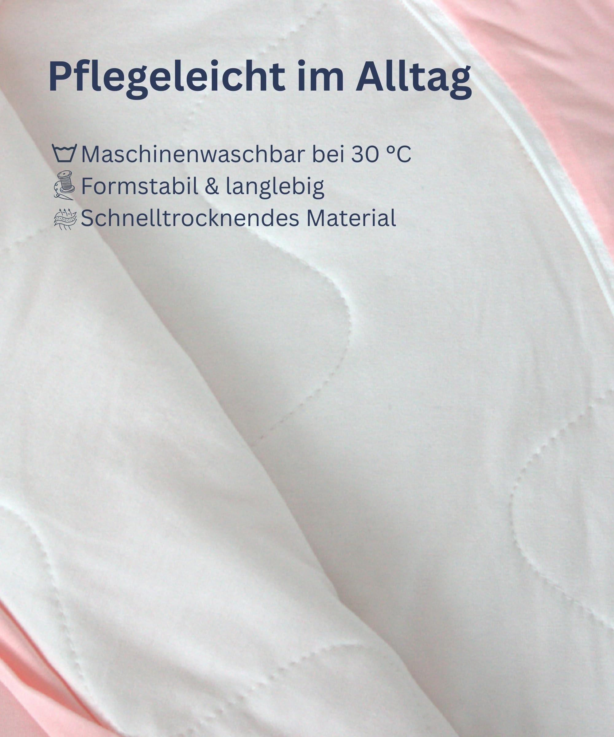 Babyschlafsack 70 cm (0–6 Monate) – Rosa – TOG 2.5 – mit abnehmbaren Ärmeln – Ganzjährig – LENZING™ Modal & weiche Bambusfasern – Oeko-TEX® Standard 100 – atmungsaktiv & temperaturausgleichend