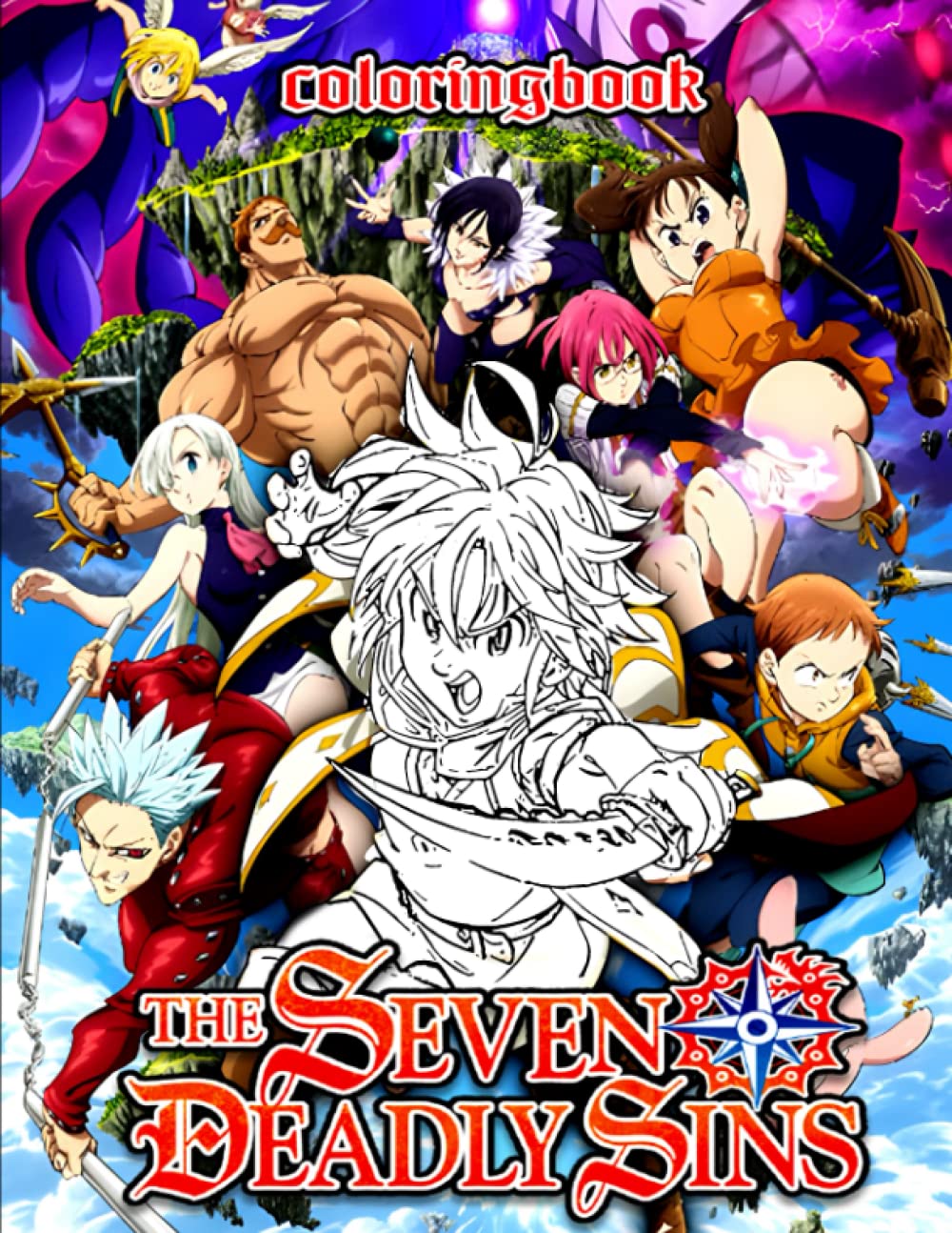 Seven Deadly Sins Coloring Book: An Unique Coloring Book For Fan Of Seven Deadly Sins With High-Quality Character Designs For Stress Relieving And Relaxation