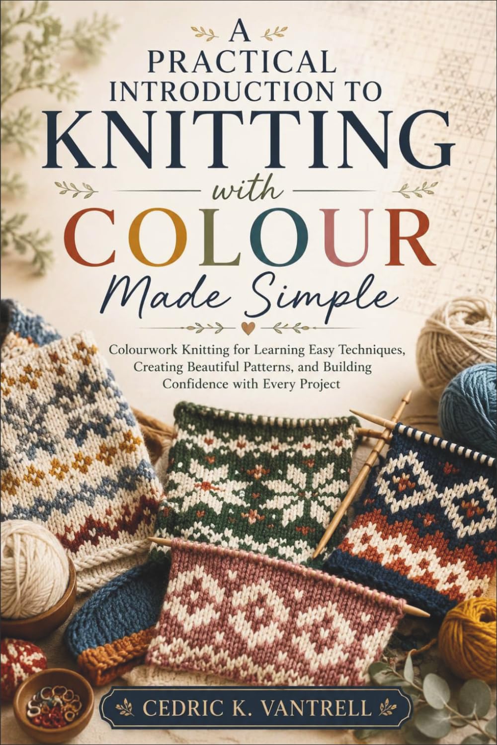 A Practical Introduction to Knitting with Colour Made Simple: Colourwork Knitting for Learning Easy Techniques, Creating Beautiful Patterns, and Building Confidence with Every Project