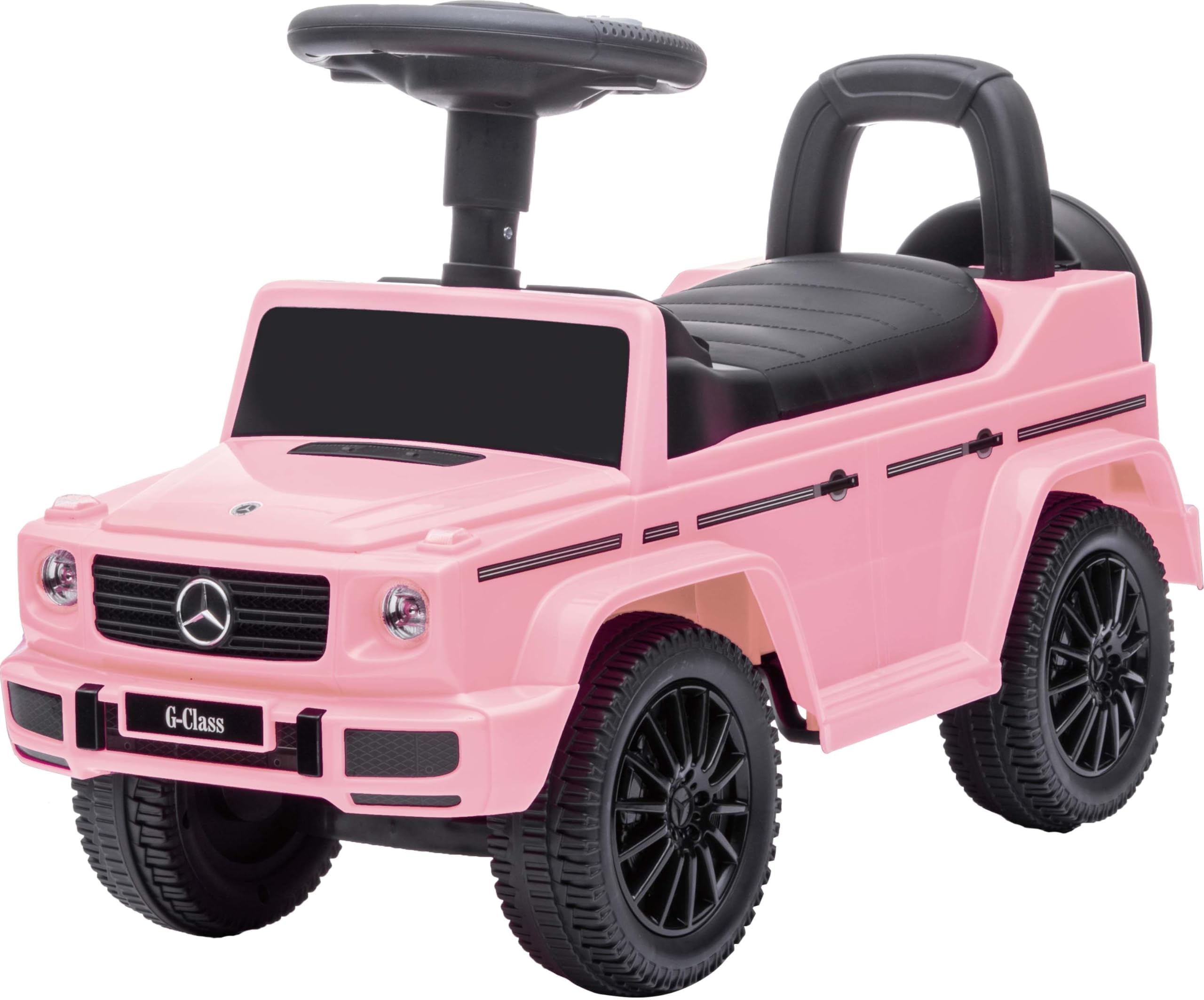 Best Ride On Cars Mercedes G-Wagon Push Car, Baby Pink, Large