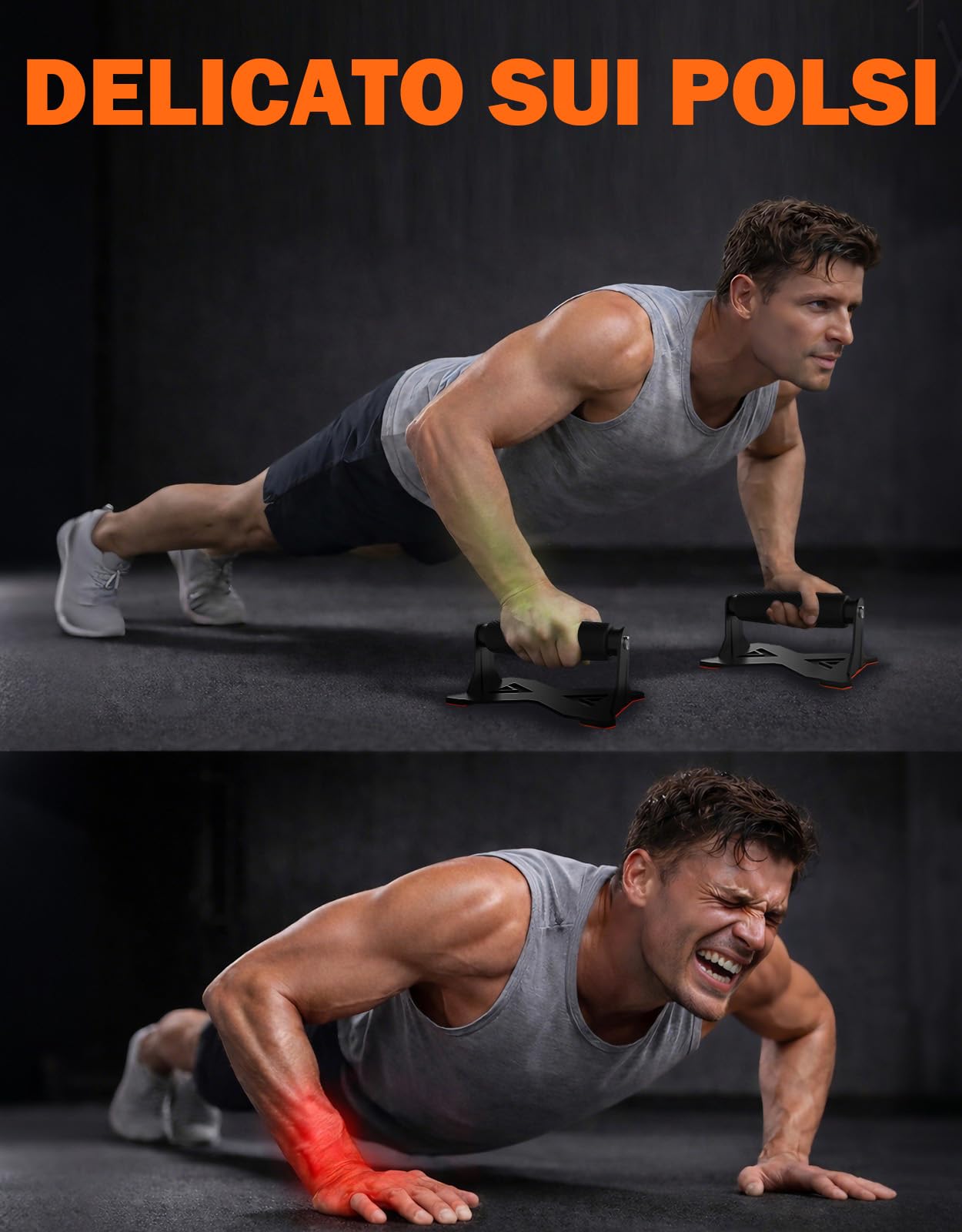 Fitarc Barre Per Flessioni, Maniglie Per Flessioni In Acciaio Robusto, Supporti Antiscivolo Per Uomini E Donne, Attrezzo Per Allenamento Di Forza A Casa