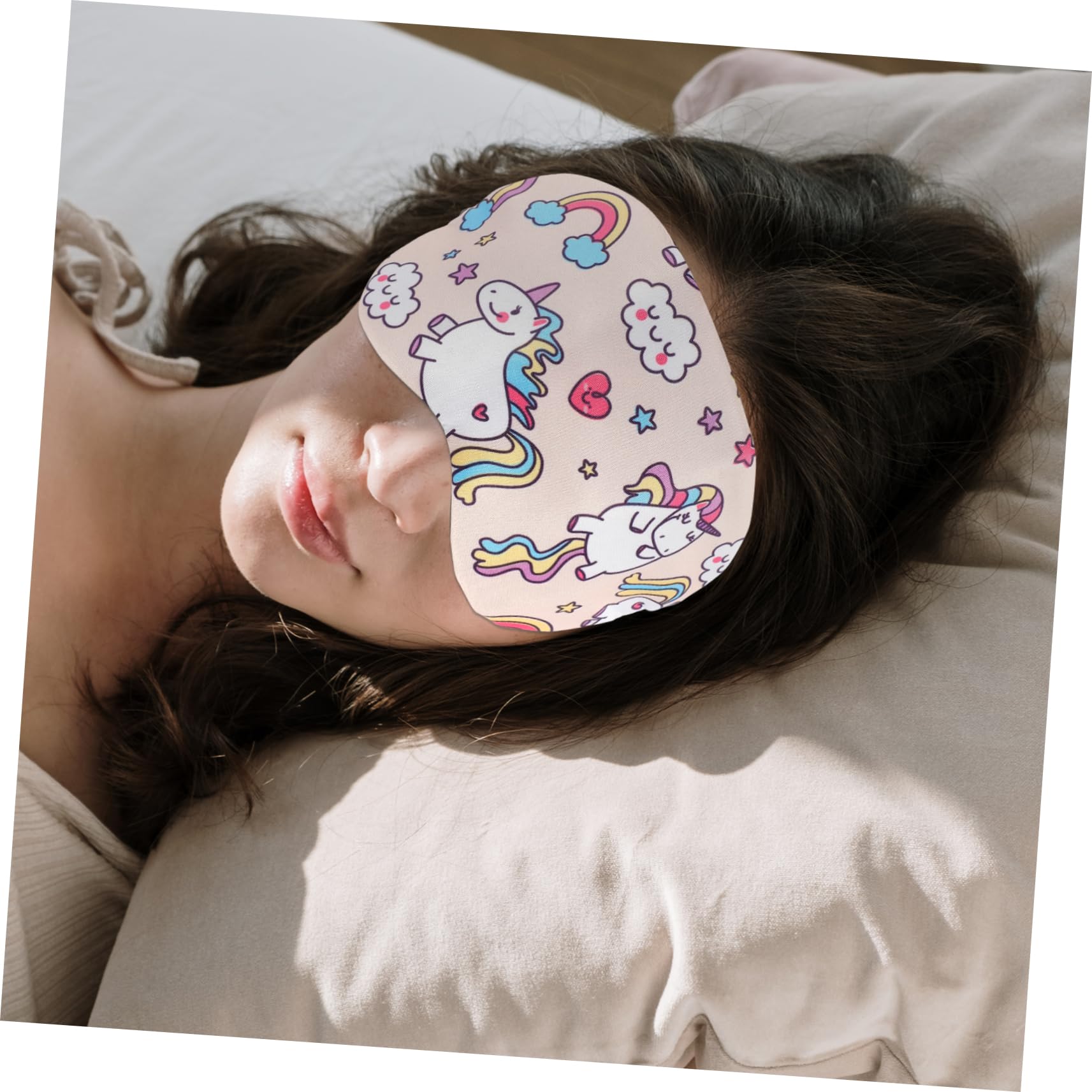 Ipetboom 20pièces Masque De Sommeil Doux Avec Motif Licorne Cache-yeux Confortable Pour Bureau Les Voyages Pour Sommeil Réparateur
