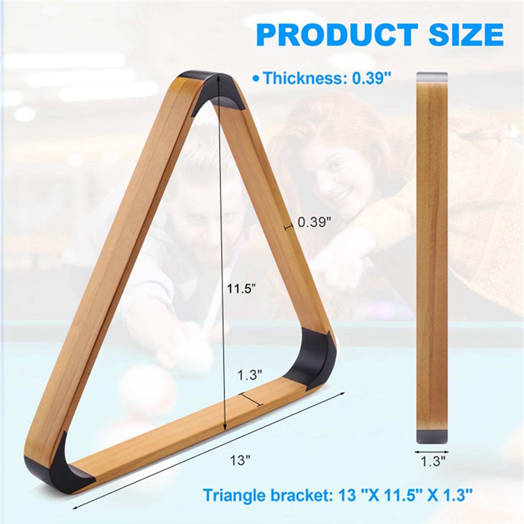 4X Legno Biliardo Ball Rack Solido Triangolo Rack Pool Ball Racks Triangolo Biliardo Ball Rack Biliardo Triangolo Rack