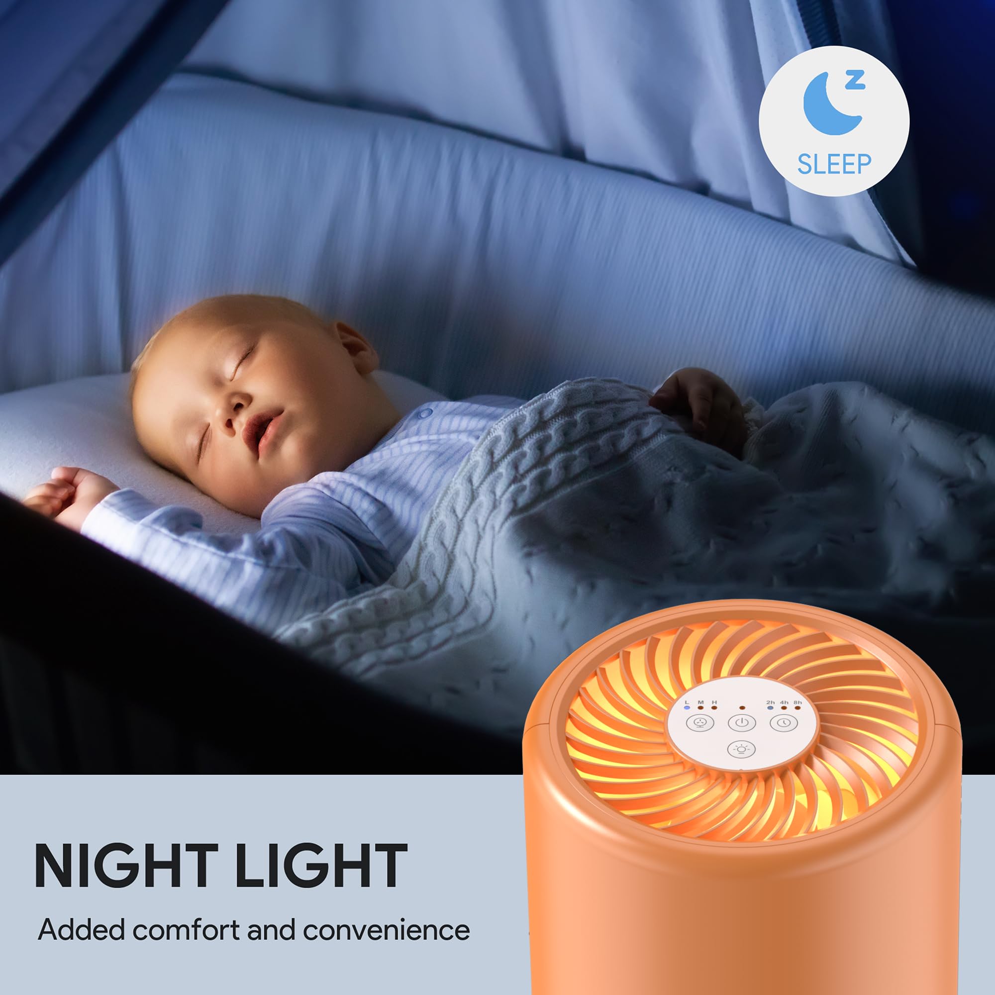 FULMINARE Air Purifiers for Home Bedroom H13 HEPA Air Purifier view 8