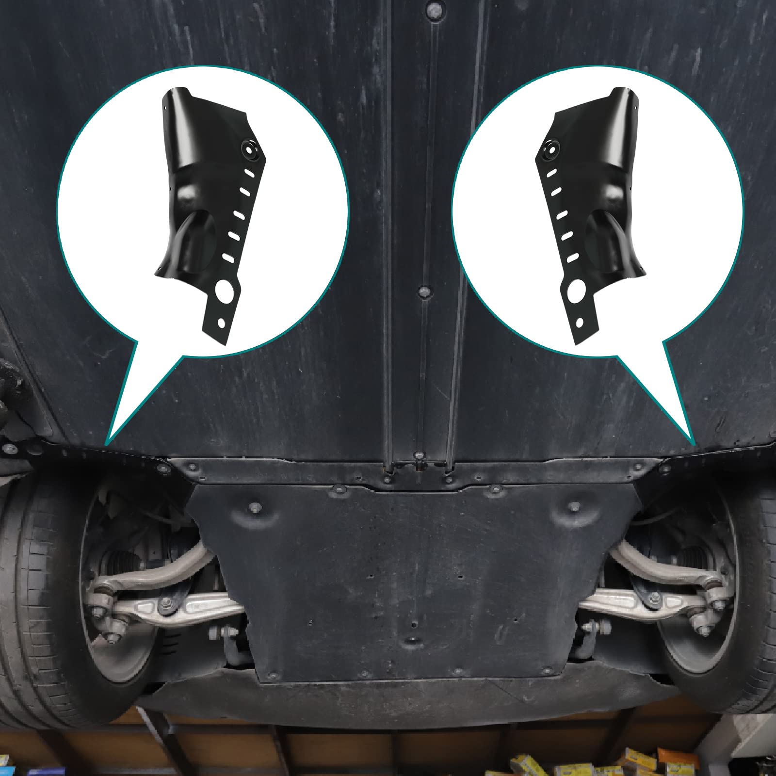 Buy WonVon Skid Plate Front Coolant Hose Guard Fits for 2021 2022 Tesla