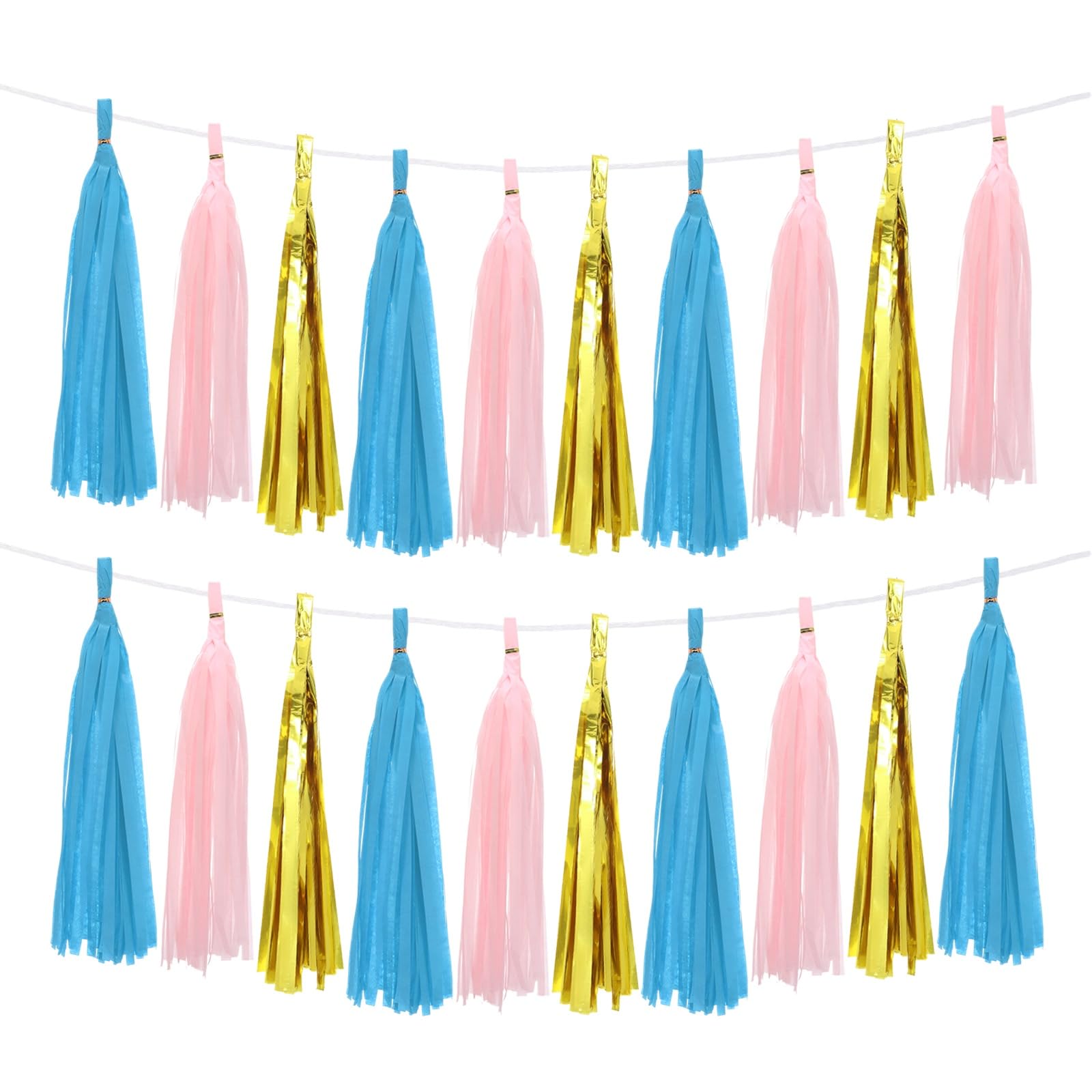 Borlas de papel decorativas para fiestas de cumpleaños y bodas románticas kit de 30 piezas