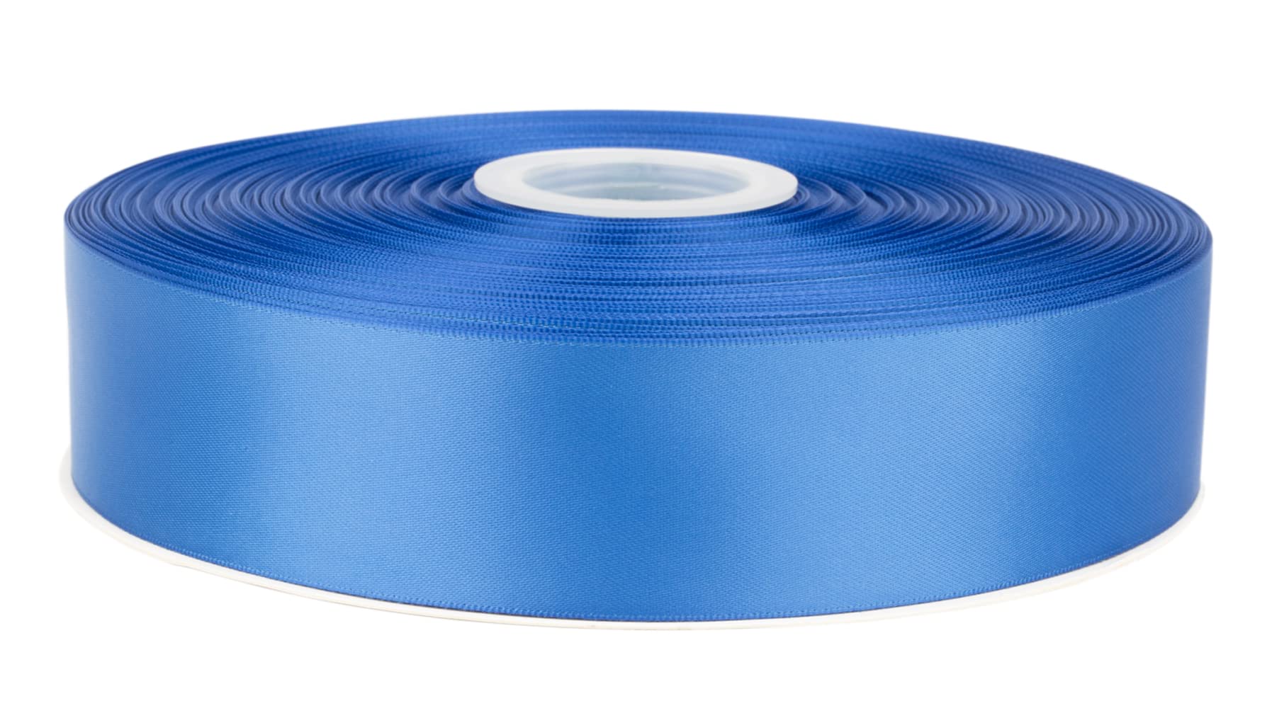 Ruban satin 38 mm bleu royal grand rouleau 91 m pour loisirs créatifs et mariage