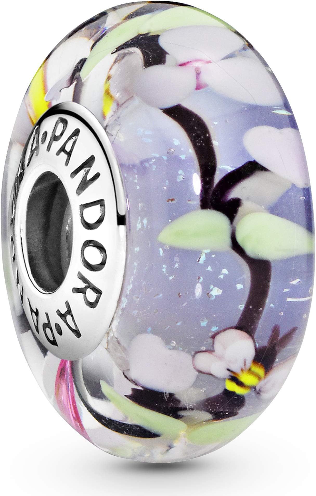 Pandora Bead 797014 Silver Woman Murano Glass Enchanted Garden