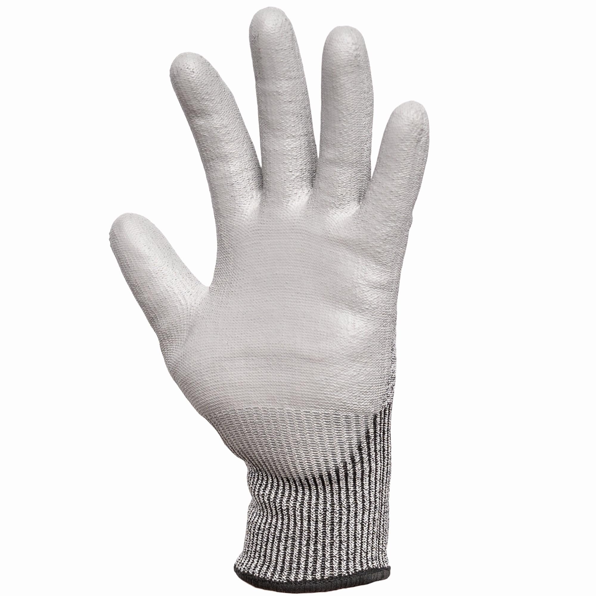 RODOPI Arbeitshandschuhe SaveCut für Herren und Damen PU beschichtet Schnittschutzhandschuhe grau Gartenhandschuhe dornenfest Montagehandschuhe EN 388