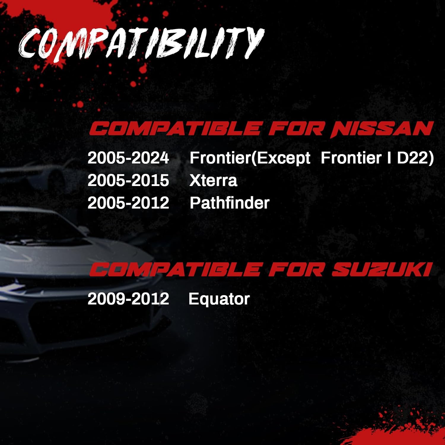 6x4.5 Hubcentric Wheel Spacers 1.5" for 2005-2024 Frontier/ 2005-2012/ Pathfinder/ 2005-2015 Xterra, 6x114.3mm CNC Forged 66.1mm Bore M12x1.25 Studs - Fits 2009-2012 Equator, 2PCS