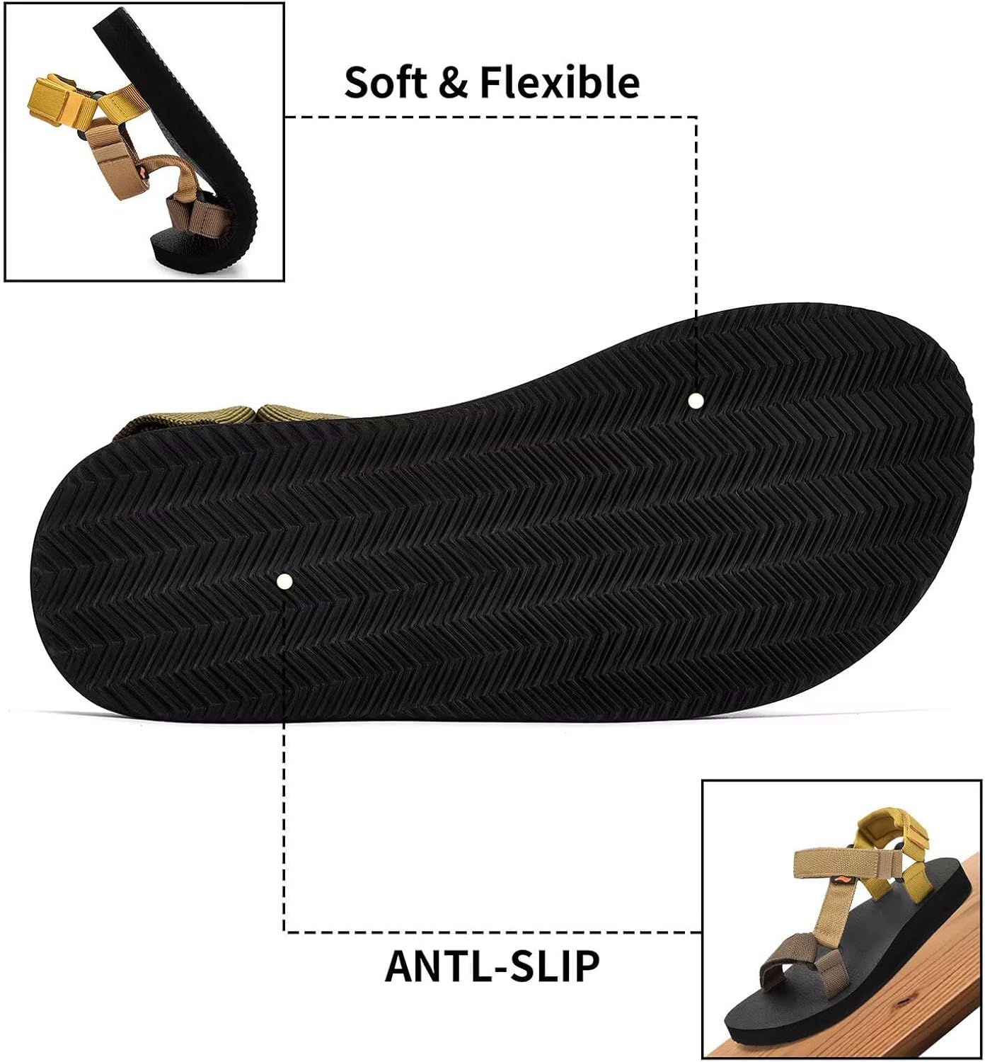 Women's Original Sport Sandals Hiking Sandals with Arch Support Yoga Mat Insole Light Weight Outdoor Water Shoes - Image 4