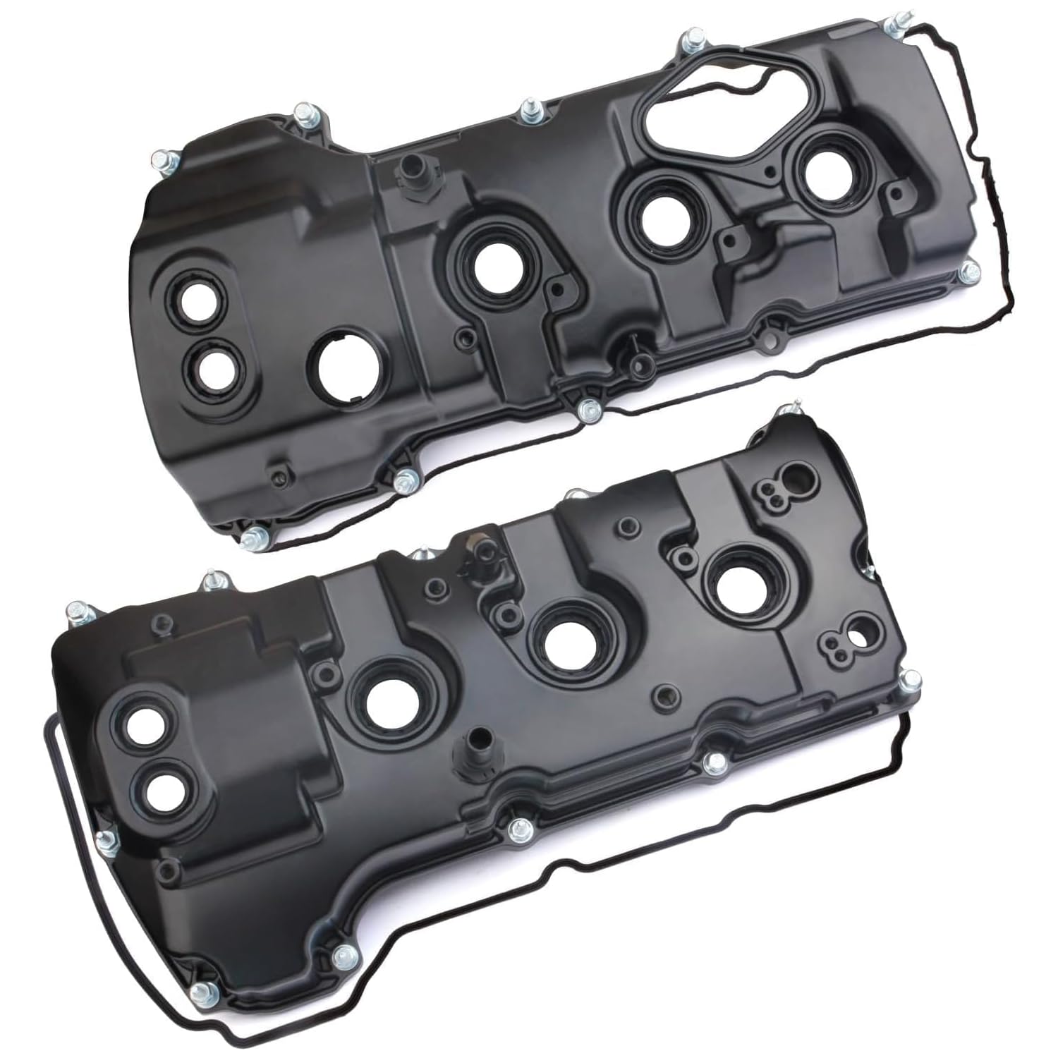 upgraded aluminimun engine valve covers left right compatible with ford f-150 expedition transit mark lt navigator 3.5 ecoboost valve cover 13-19 2013-2019