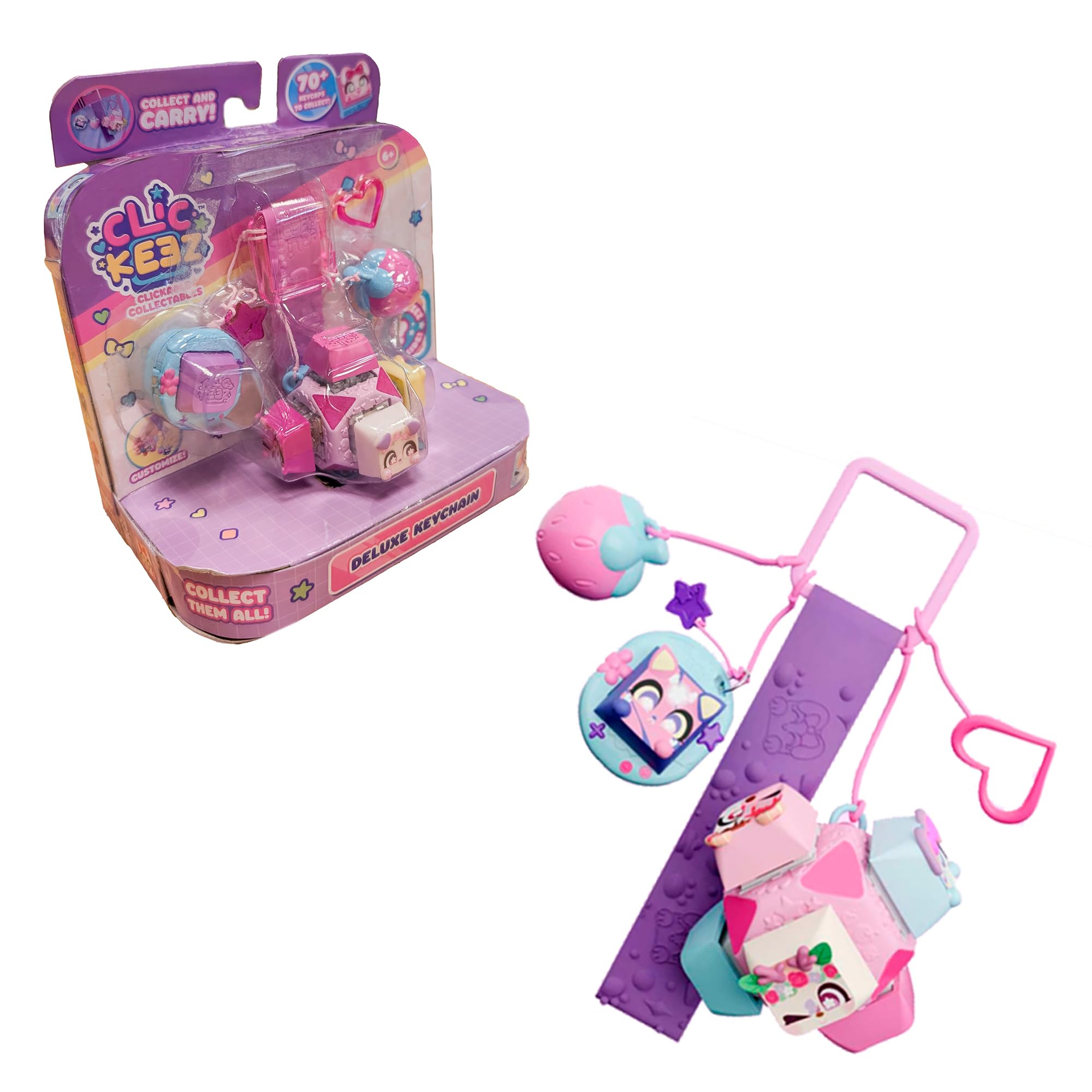 Lot De 5 Clickeez Bizak – Touches De Clavier Qui Cliquent, Personnages Kawaii, Porte-clés, Collection Surprise