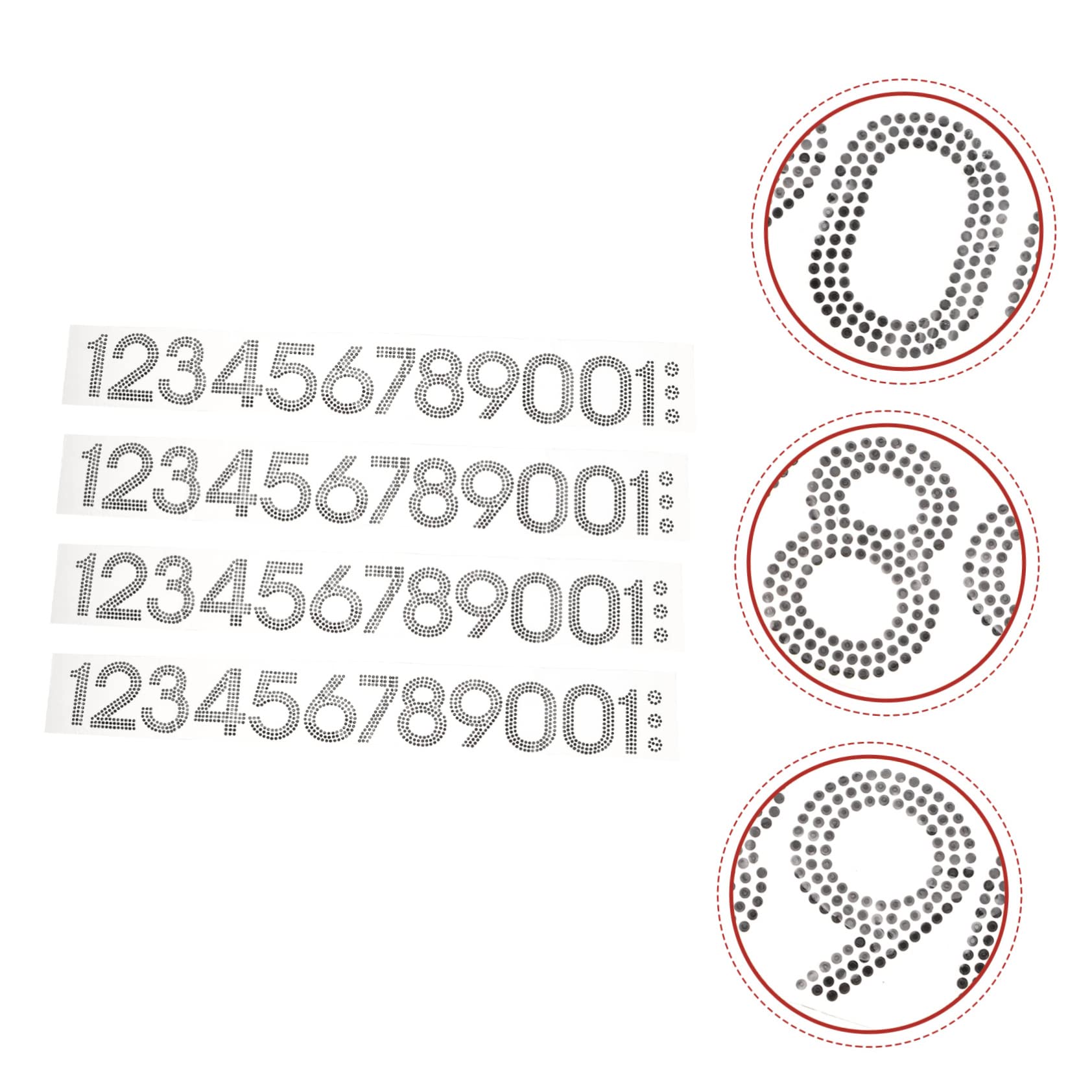 DOITOOL 120 Pezzi Toppe Decorative Strass per Riparazioni e Decorazioni Abbigliamento Adesivi Termoadesivi per Diy per Coprire e Tessuti Adatti per Magliette Cuscini e
