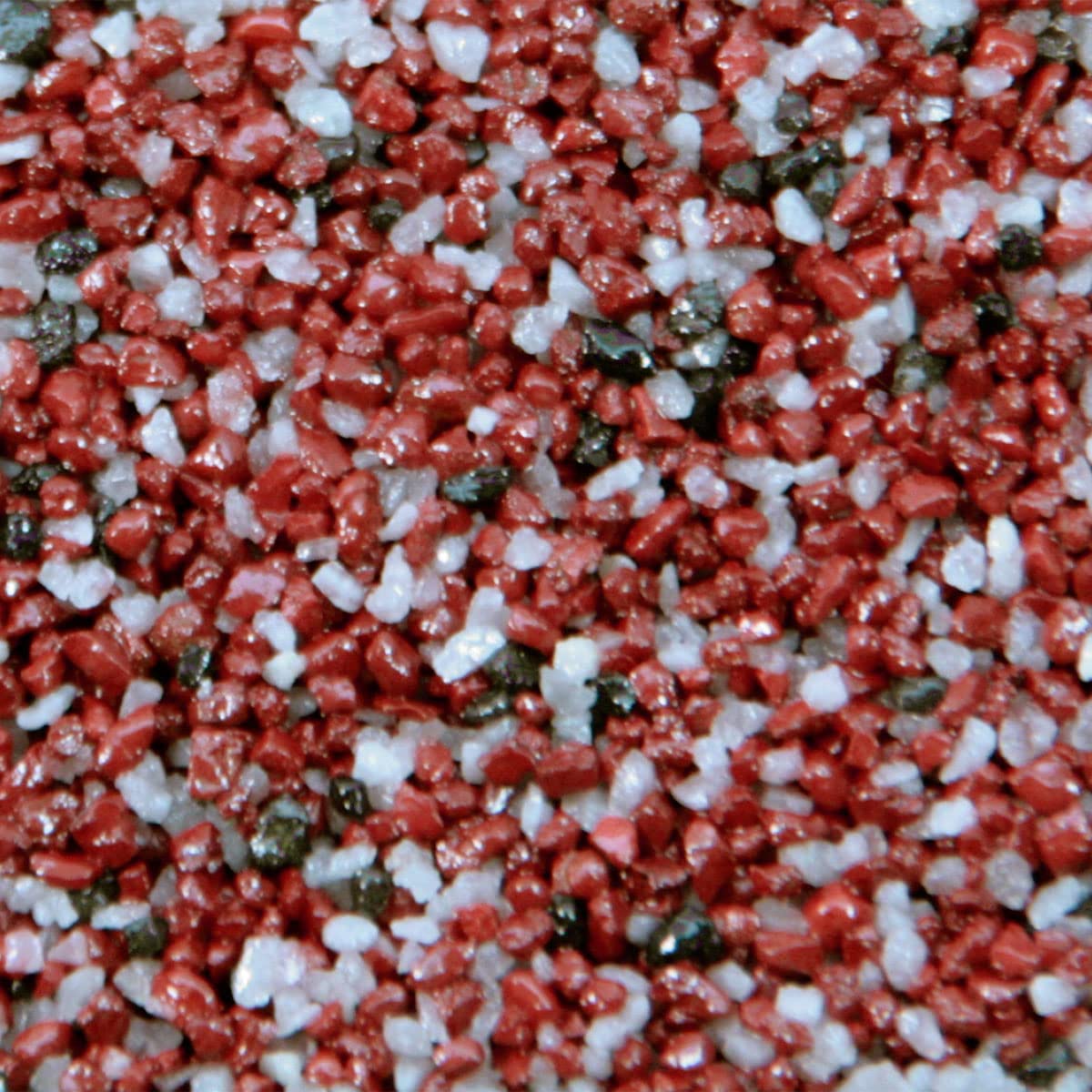 Terralith Buntsteinputz 14kg in rot-weiß, Sockelputz für Innen und Außen mit Reinacrylat Bindemittel aus Naturstein, 1-2mm Körnung (BSP50)