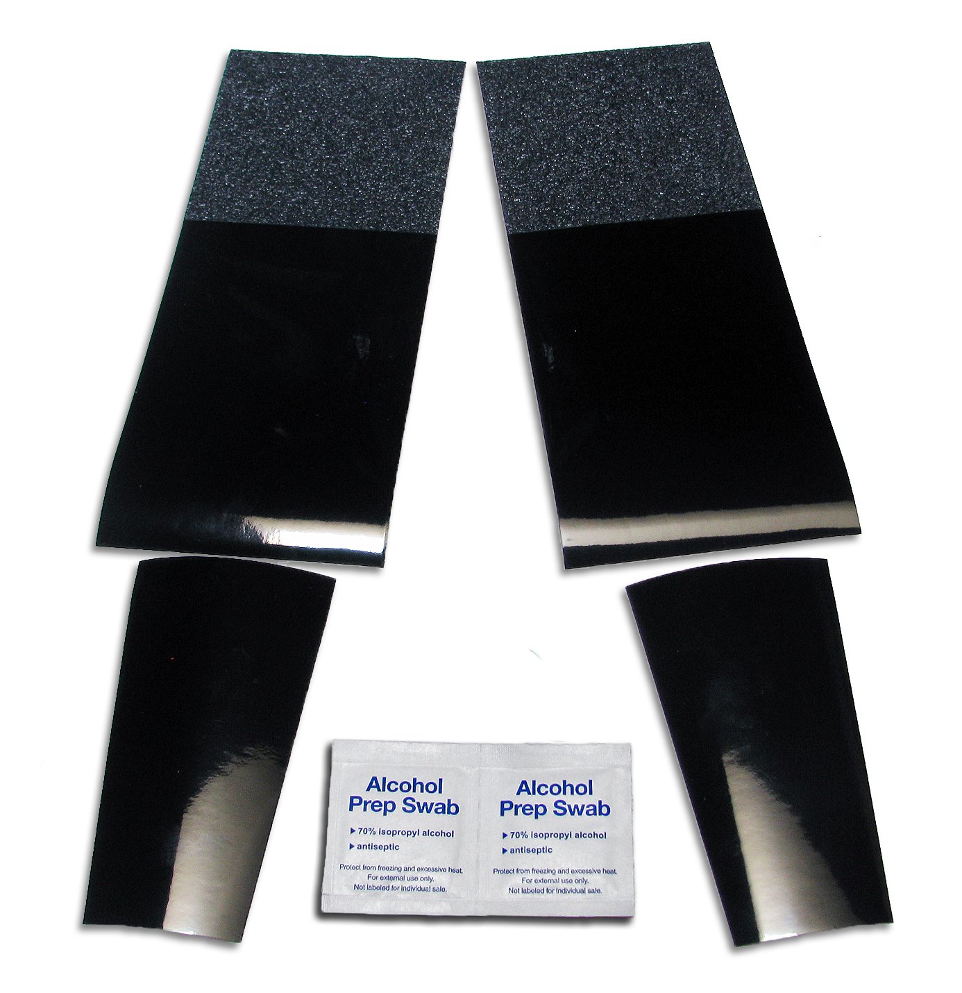 Black Colored Shoe Sole Kit - Slip Resistant Shoe Bottom Cover for Women's Heels (Black)