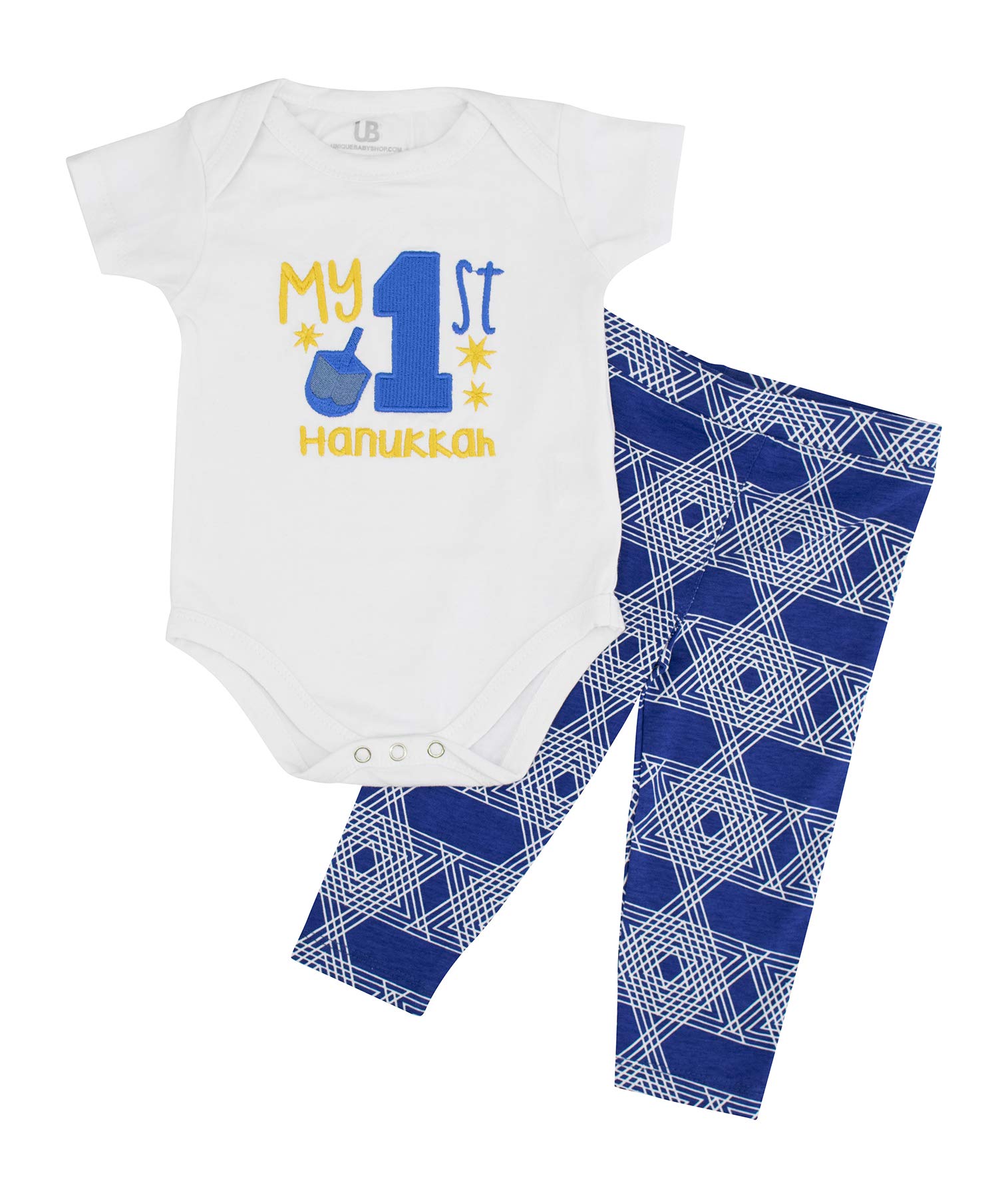 Baby Boys Girls 2pc Outfit Set Short Sleeve Bodysuit with Pants