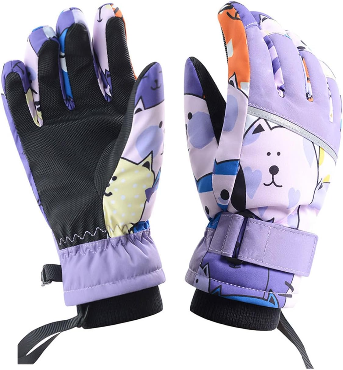 Kids Winter Gloves, Ski Glove Snow Gloves for Kids, for Boys and Girls, for Skiing, Cycling, Hiking, 5-12 Years