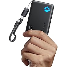 INIU Portable Charger, Ultra Slim 45W Fast Charging with Attached USB C Cable, Flight-Safe 10000mAh PD Power Bank Battery Pack, Travel Essential Phone Powerbank for iPhone 17 16 Samsung S25 Google etc