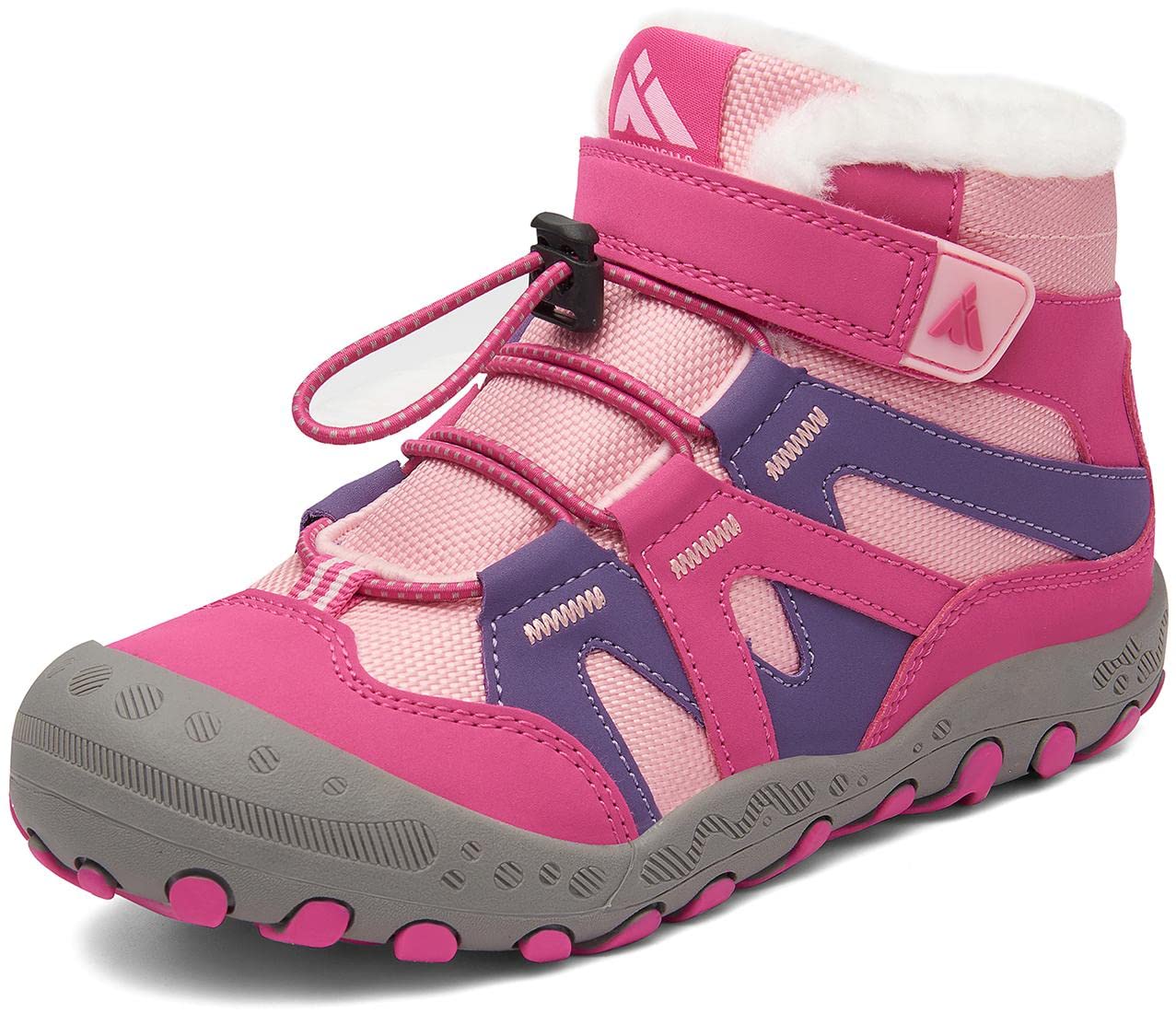 Mishansha Dziecięce buty zimowe z ciepłą podszewką, rozm. 24-38, Fuksja Ró?owy, 28 EU