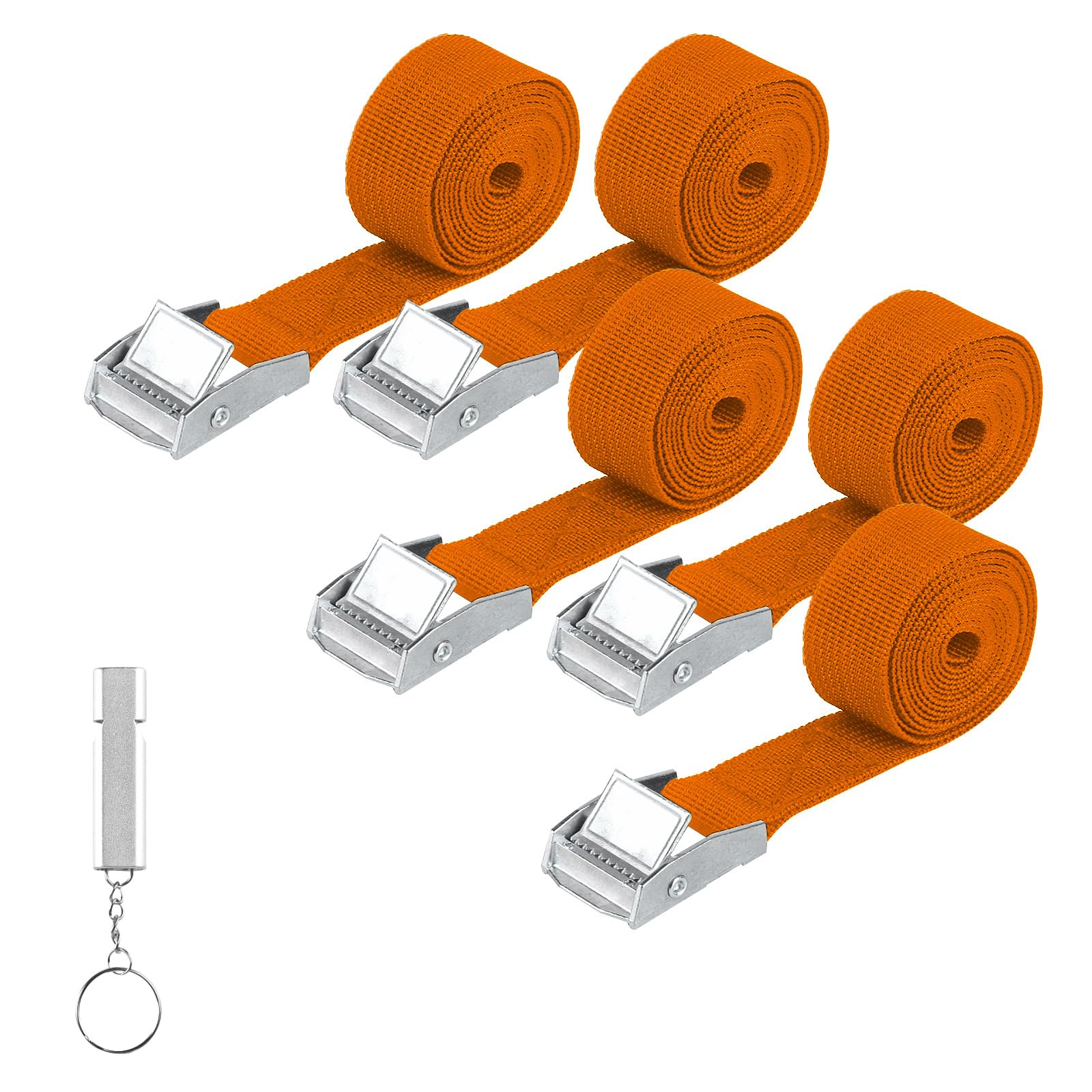 5 STK Spanngurte Kurz Zurrgurte Blau, 25 mm x 1.5m Spanngurte Fahrradträger, Spanngurt Befestigungsgurte, Verstellbare Spannbänder mit Ratsche für Fahrrad Motorrad Auto Gepäck Camping, mit Pfeife