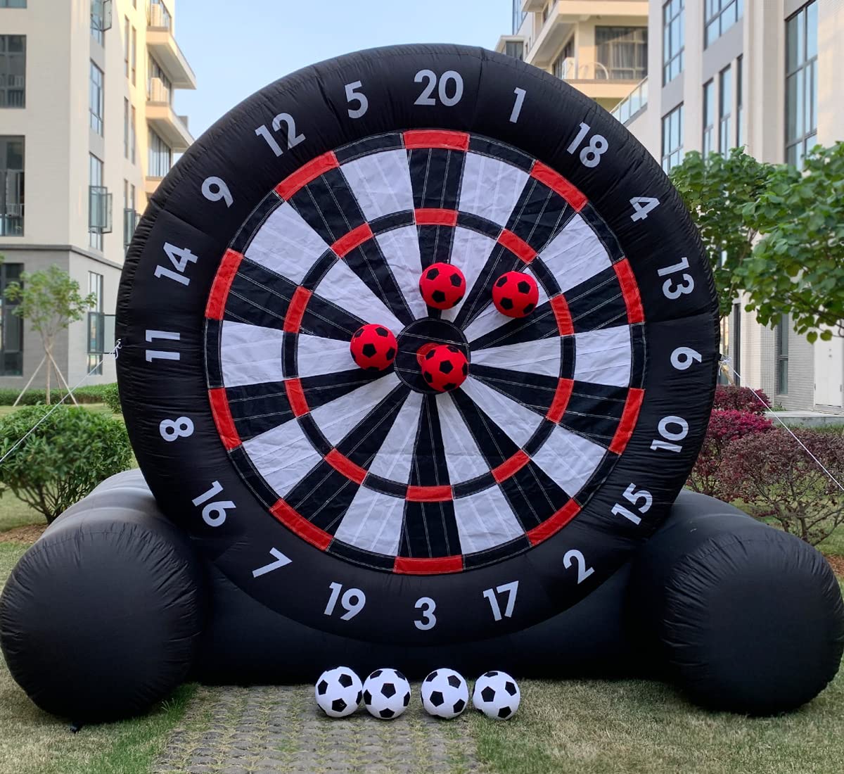 Buy Giant Outdoor Inflatable Soccer Darts Board with 8pcs Soccer Ball