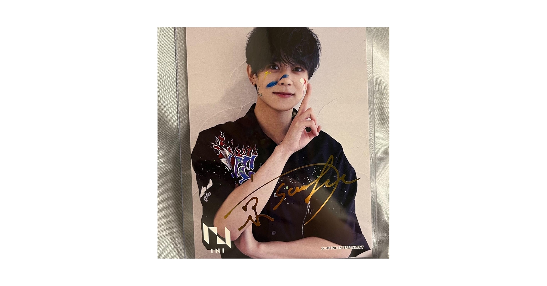 INI 藤牧京介 ポストカード 中期 箔押し 藤牧京介 箔押し ポストカード 中期 INI 藤牧京介 サイン 箔押し