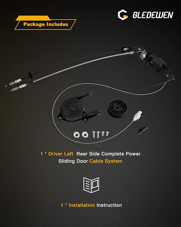 Sliding Door Cable Assembly, Fit for 2004-2010 Toyota Sienna 3.3L 3.5L V6 by Gledewen - Used condition - Image 7