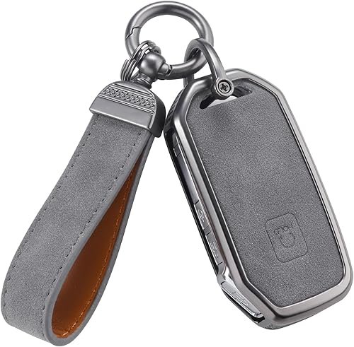 YO&YOYE Compatible con funda para llavero Kia con llavero, Model2-gris
