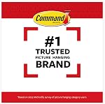 Command Medium Picture Hanging Strips, Damage Free Hanging Picture Hangers, No Tools Wall Hanging Strips for Back to School Dorm Organization, 16 White Adhesive Strip Pairs(32 Command Strips)