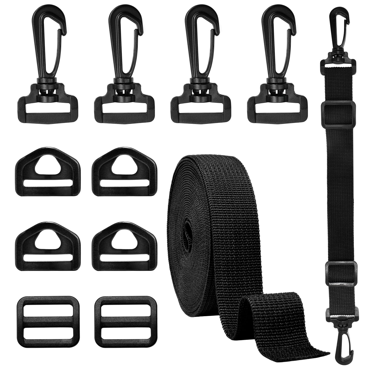 Amazon.com: 2 Sets 1Inch Swivel Hook Strap Kits, 1 Inch 4pcs Plastic ...