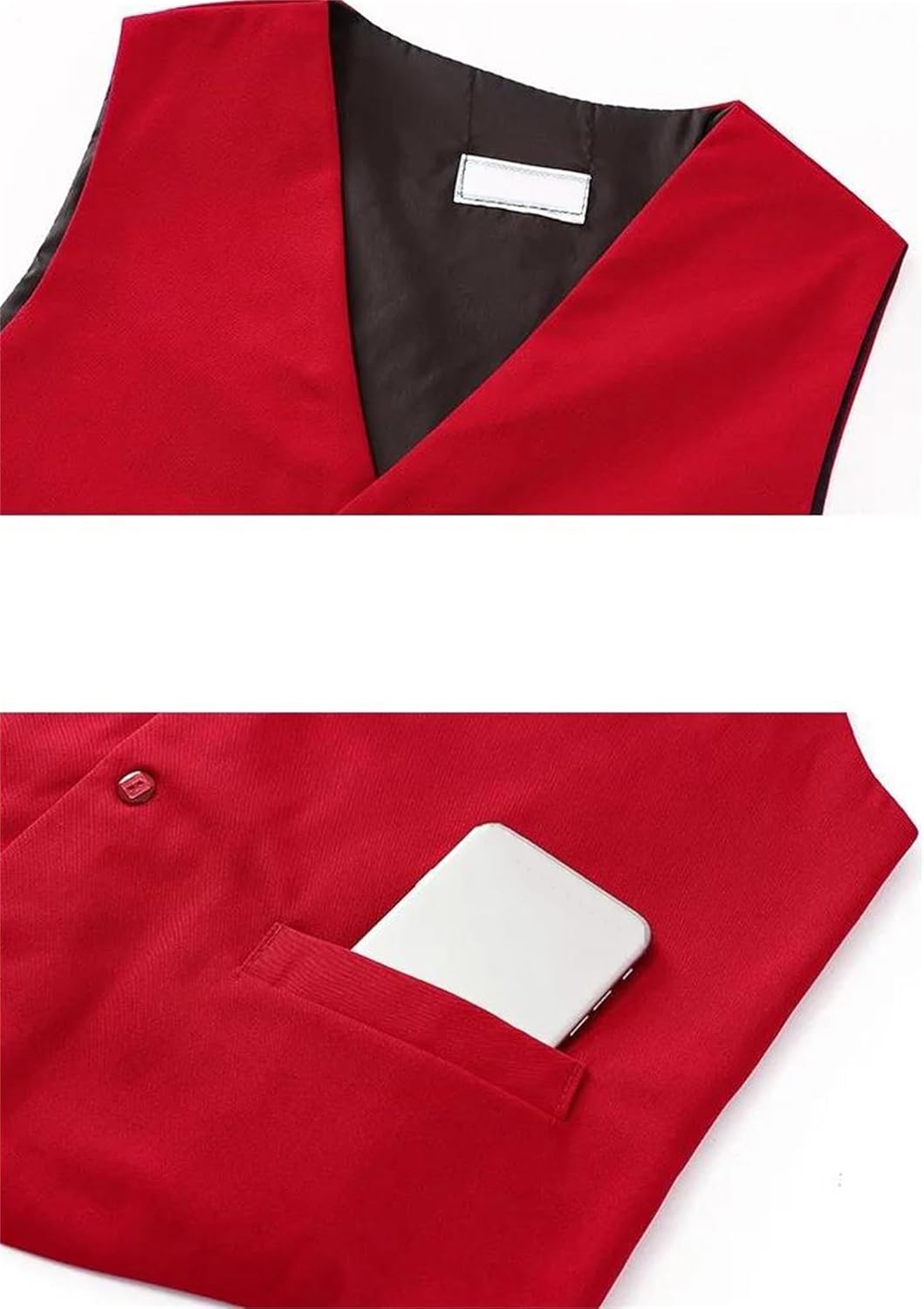 Women’S Spring Blazer Vest Waistcoat Female V Neck Sleeveless Short Jacket Casual Work Office Slim Fully Lined Tops