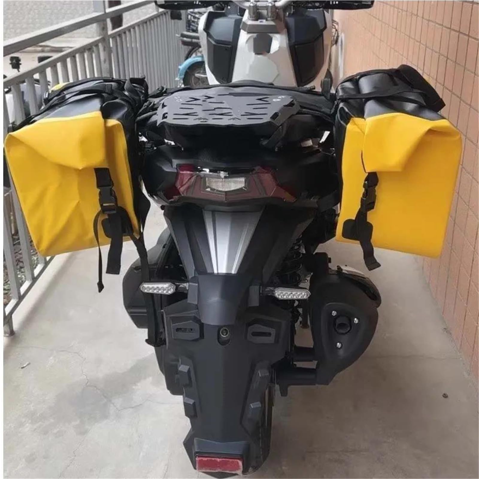 Accessori Moto Borse Laterali Impermeabili Deposito Bagagli Per CRF1000L CRF1100L AfricaTwin ADV(Nero)
