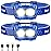 Blukar LED Headlamp,2000L Super Bright Rechargeable Headlight Flashlight with White&Red Light 2 Pack - Motion Sensor,Dimmable Brightness,8 Modes,Spotlight&Floodlight,IPX5 Waterproof for Camping-Blue