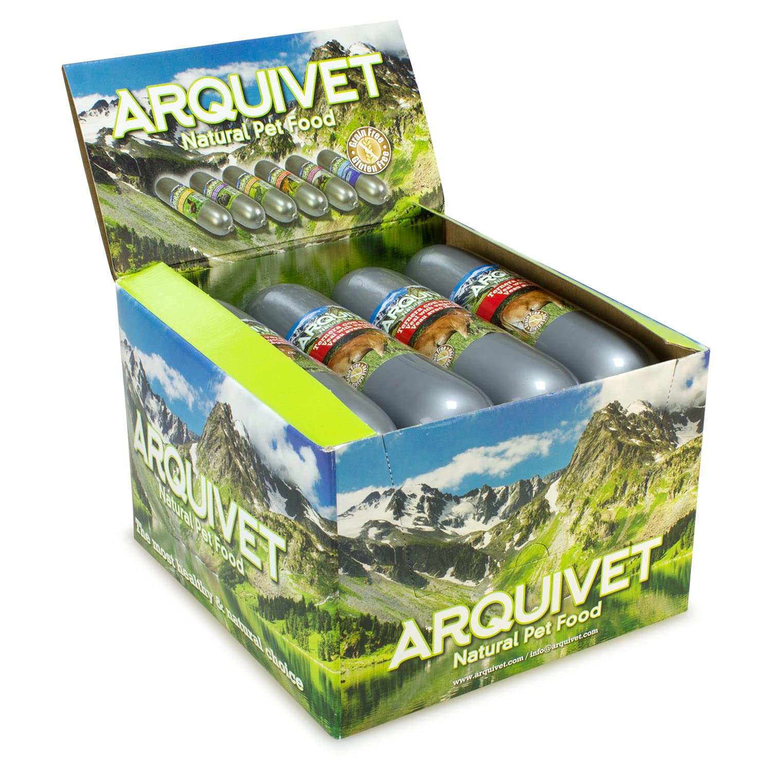 Arquivet Natural Wet Food Lot de 12 boeufs avec légumes 500 g