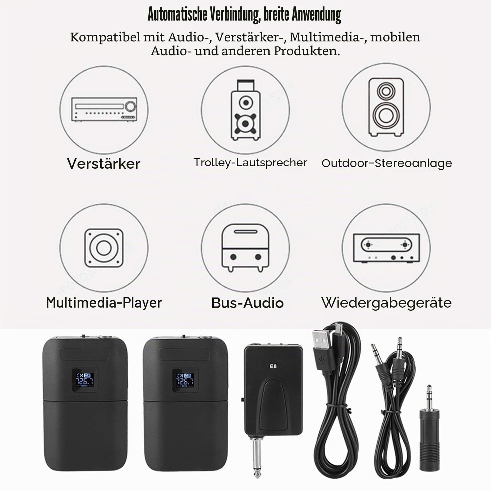 Wireless UHF Headset Mikrofonsystem,1 für 2 Wireless UHF Head Mounted Mikrofon Set mit 1 Empfänger,2 Sendern,2 Sprachverstärker Lautsprechermikrofon,für Meetings,Konferenzen,Bühnen,Familienfeiern