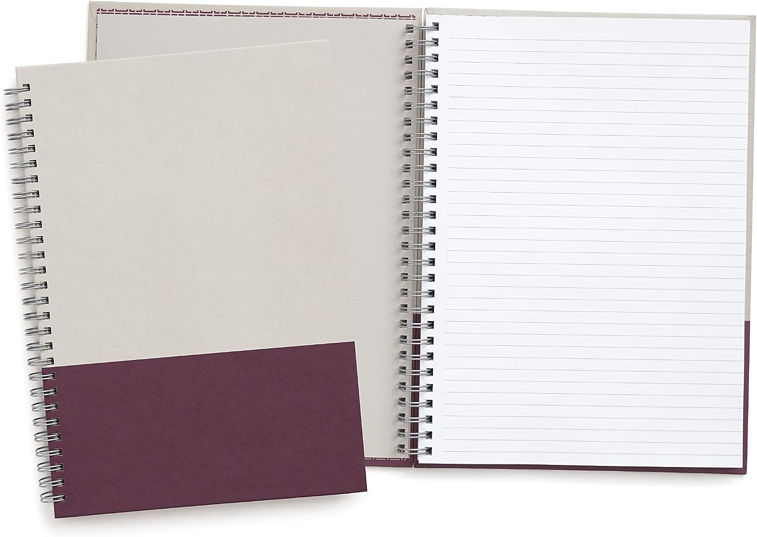 TRU RED Medium Hardcover Ruled Notebook, Gray/Purple