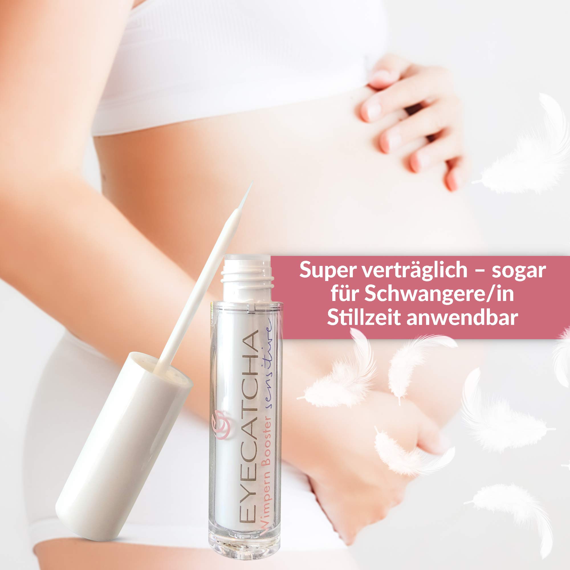 Sensitive Eyelash Serum 3 ml - Vegan mit Biotin und Peptiden für langes und dichtes Wimpernwachstum - Dermatologisch getestet
