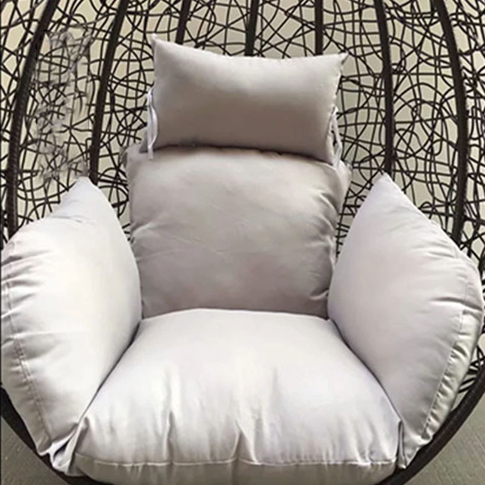 Hängesessel Schaukel Sitzkissen Swing Hängender Korb Sitzkissen Verdicken Hängende Ei-hängematte Stuhlkissen, Wicker Rattan Hängendes Korb-sitzkissen für Drinnen Oder Draußen,#13