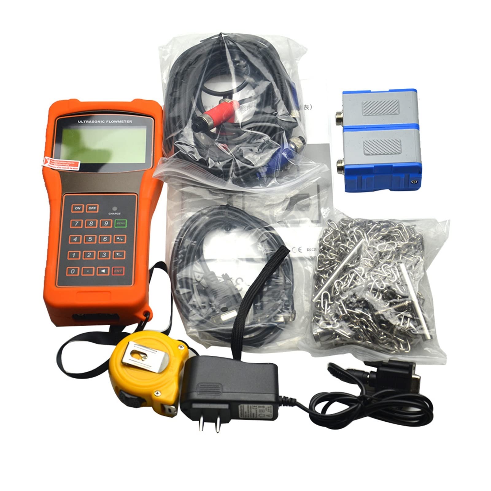 Handheld Ultrasonic Flow Meter TUF-2000H Digital Ultrasonic Flowmeter Flow Meter With Standard Transducer TM-1 Measuring Range DN50-700mm