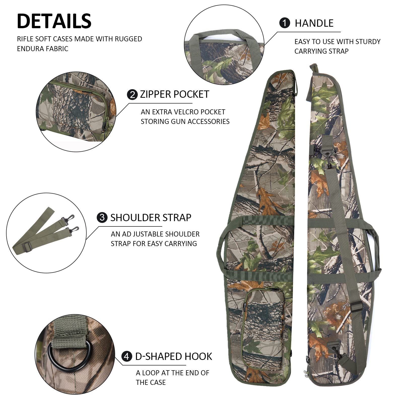 AUMTISC Fundas Blandas para Rifle, Bolsa para Rifle de Aire, Bolsa Acolchada para Almacenamiento de Escopeta, Bolsa para Rifles con Alcance