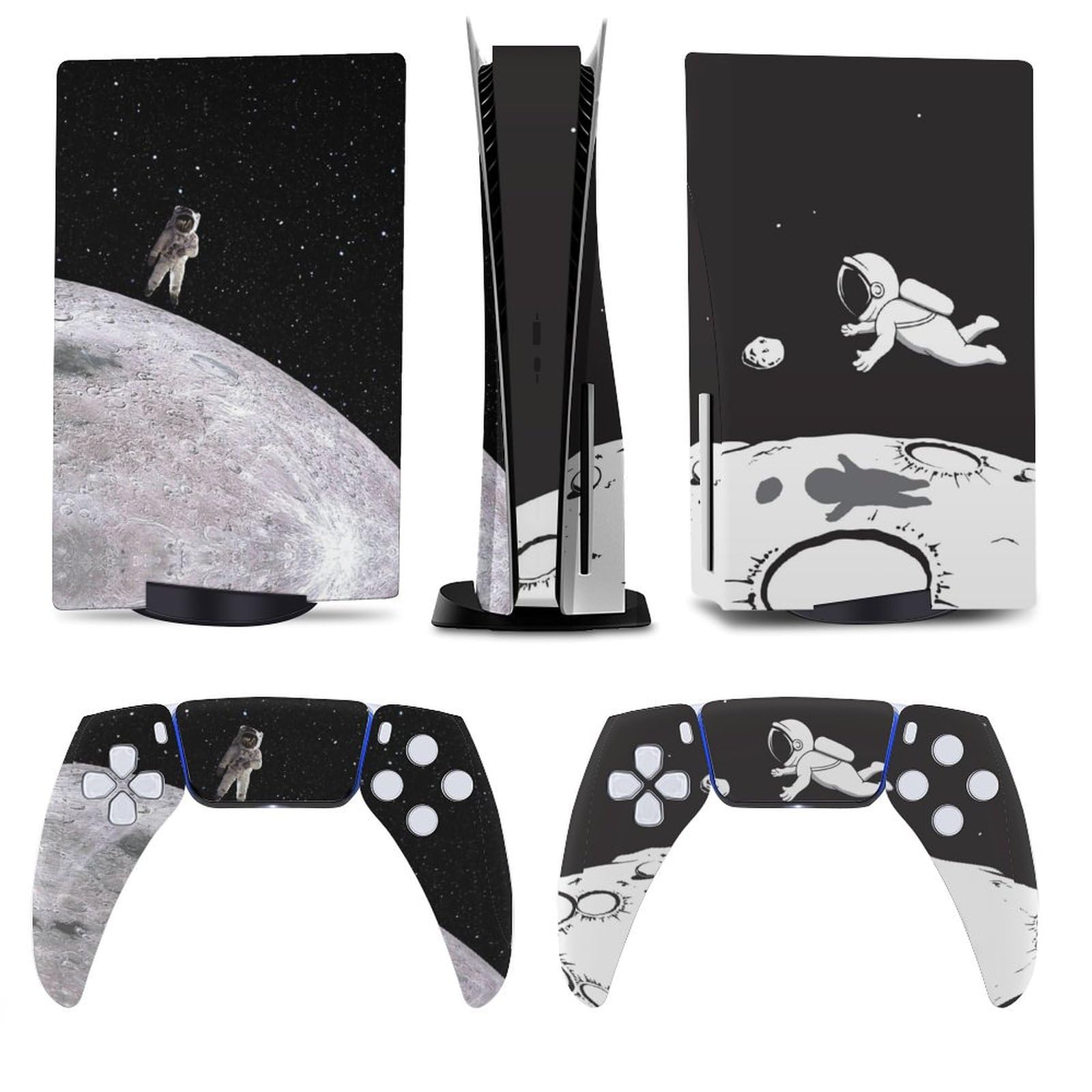 Skin PS5 astronaute lune pour masquer les rayures et protéger la console - 7