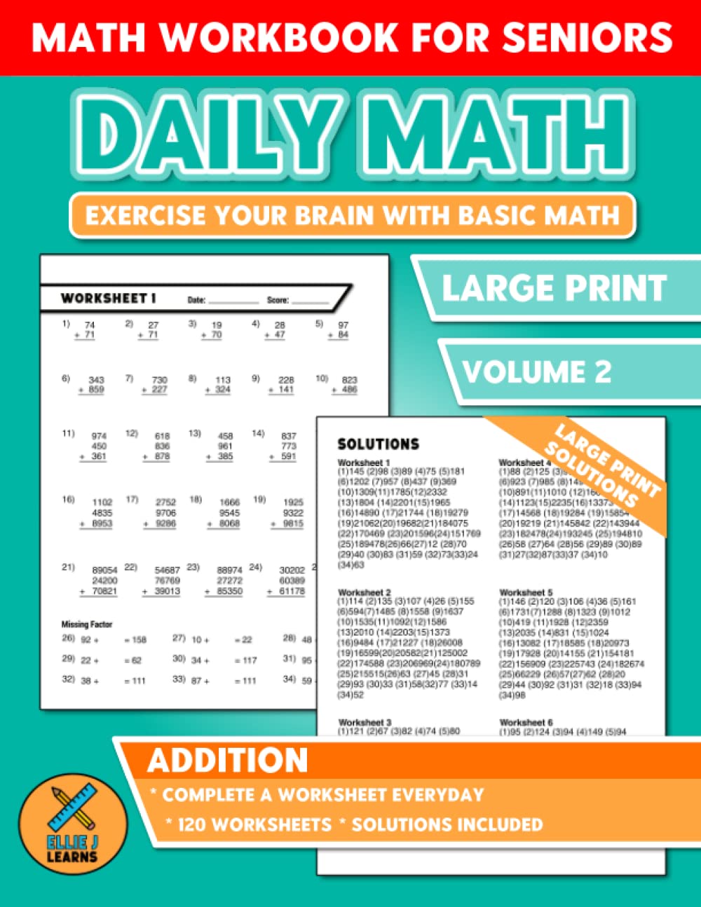 Daily Math Workbook for Seniors (Alt Edition)