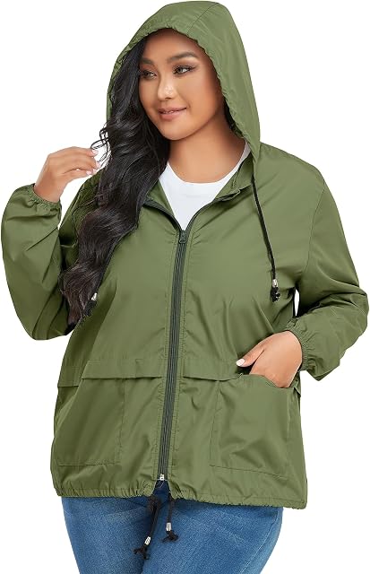 Veste de pluie légère et imperméable pour femmes