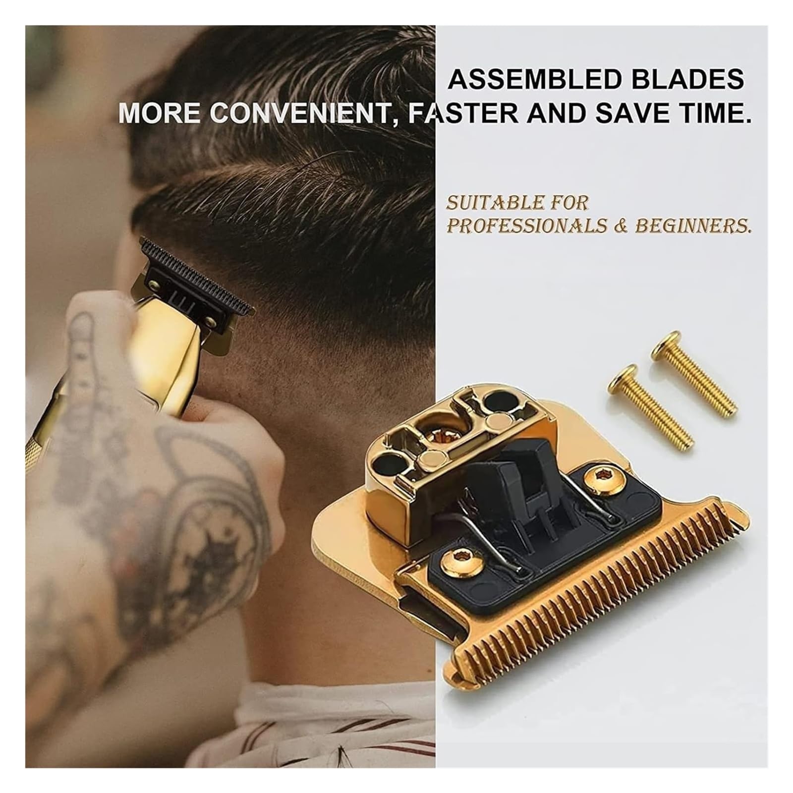 Lames De Rechange for Tondeuse À Cheveux, Compatibles Avec WMARK, T5B, Compatibles Avec BaByliss, FX787 FX726, Remplacement De Tondeuse DLC, Accessoires De Tête De Coupe